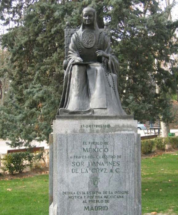Statue of Juana Inés in Madrid, Spain.